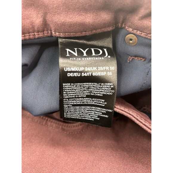 NYDJ Curves 360 Women's Plus Size 24 SHORT Slim Straight Ankle Jeans Stretch NWT - Picture 8 of 16